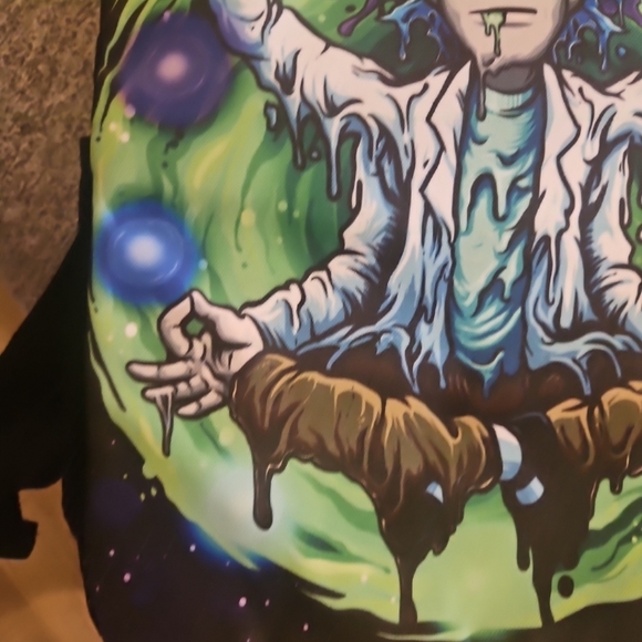 Rick & Morty, 17" backpack.  Vivid colors - Picture 13 of 14